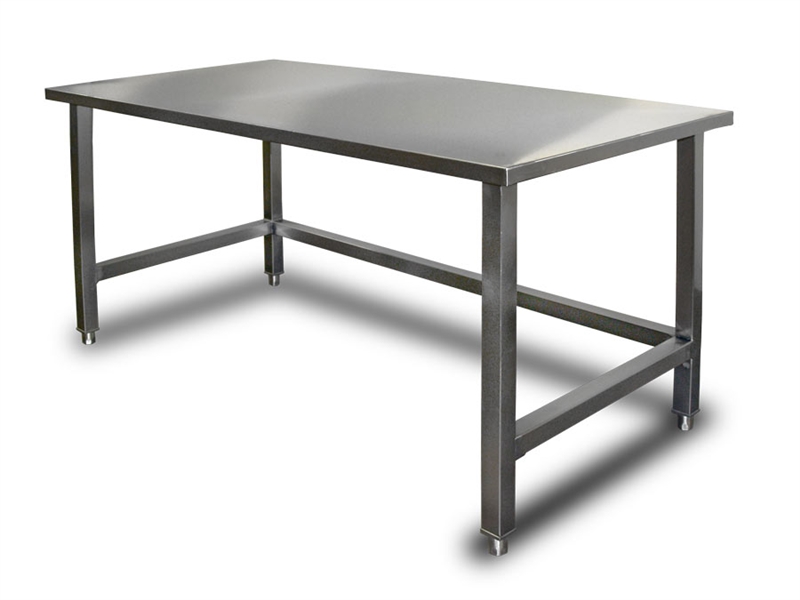 stainless steel top prep table